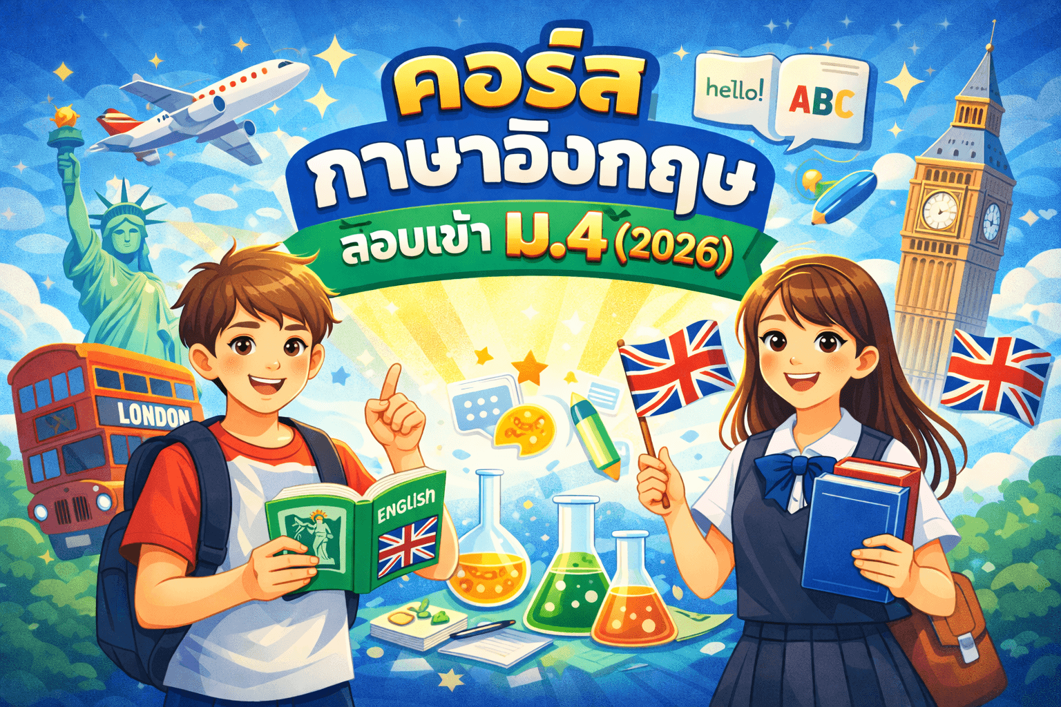 คอร์ส ภาษาอังกฤษ สอบเข้า ม.4